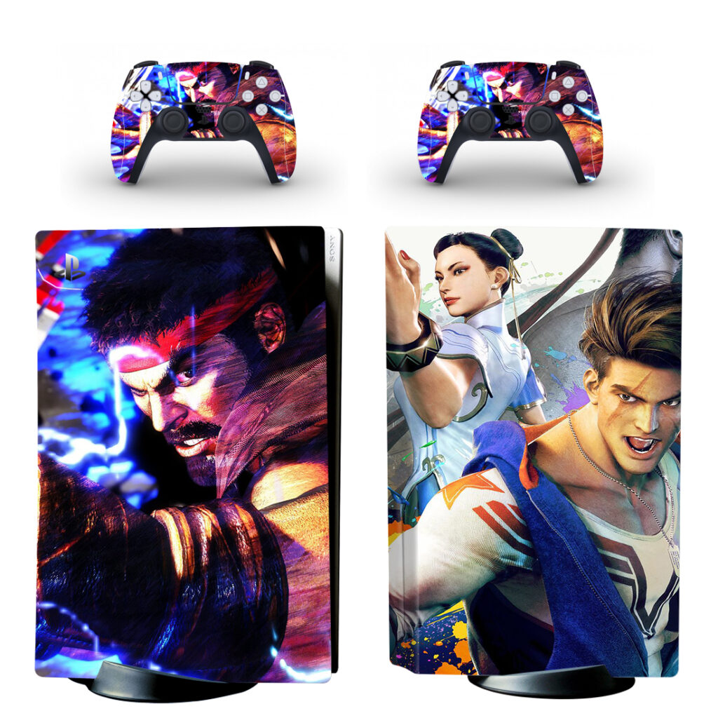 Street Fighter 6 PS5 Skin Sticker And Controllers ConsoleSkins Co