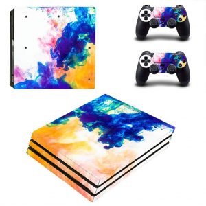 Colors Flames PS4 Pro Skin Sticker Decal