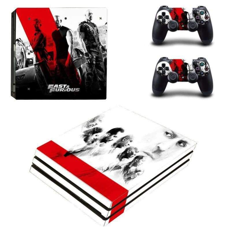 Fast And Furious PS4 Pro Skin Sticker Cover