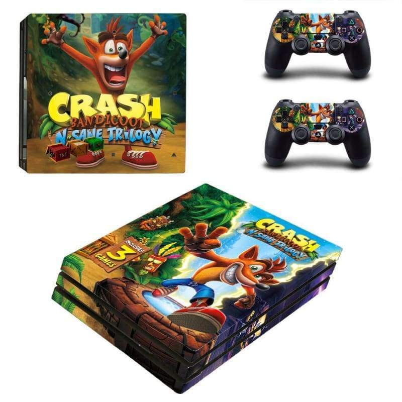 Crash Bandicoot PS4 Pro Skin Wrap Sticker