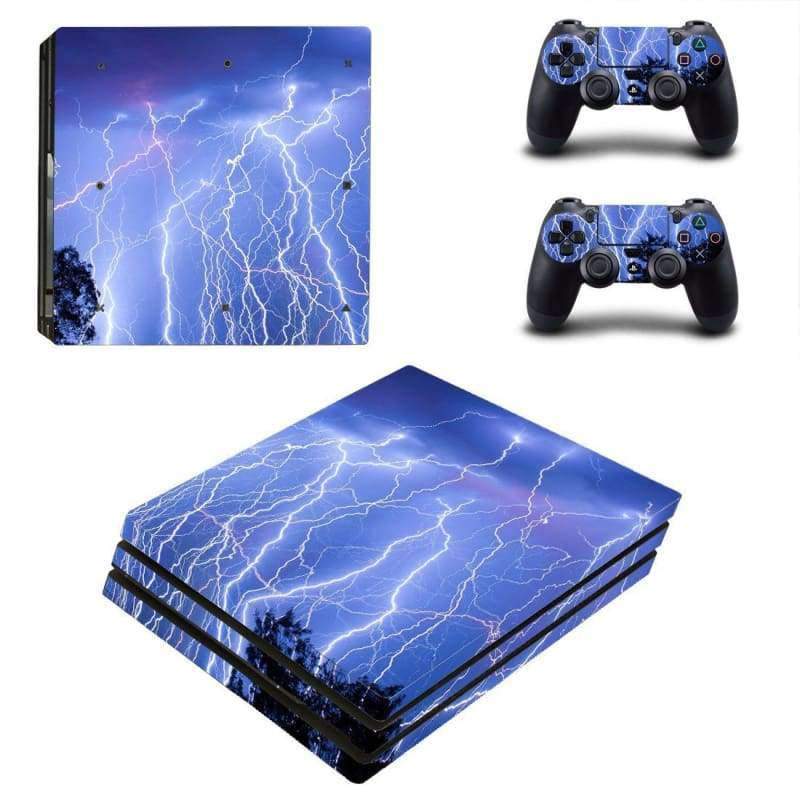 Lightning sky PS4 Pro Skin Sticker Wrap