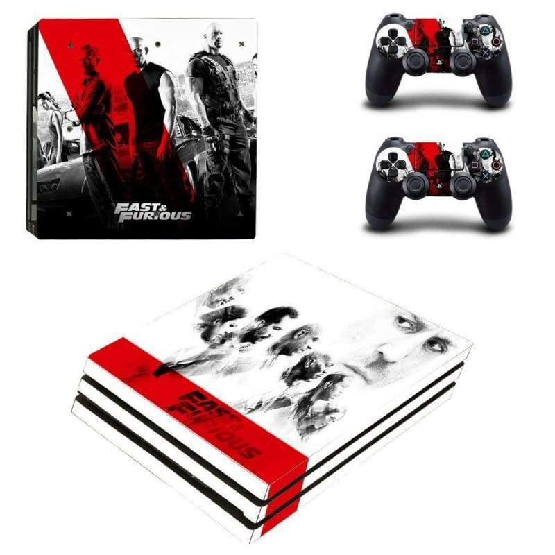 Fast And Furious PS4 Pro Skin Vinyl Sticker