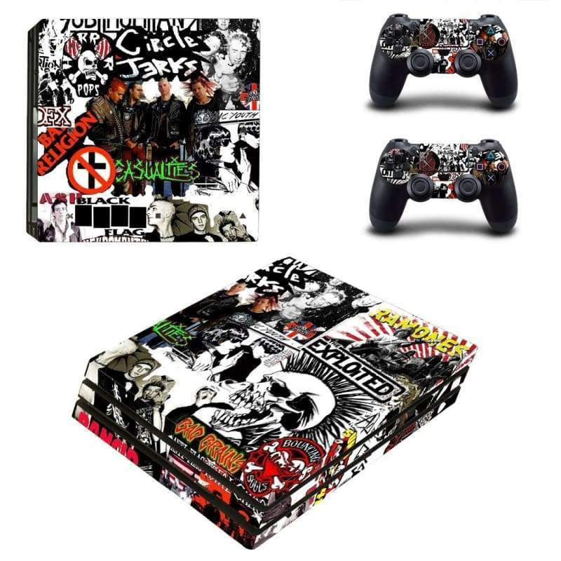 Punk Rock Bands PS4 Pro Skin Sticker Decal