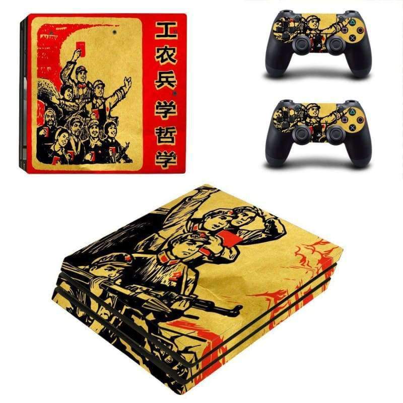 Chinese Revolution PS4 Pro Skin Sticker Vinyl
