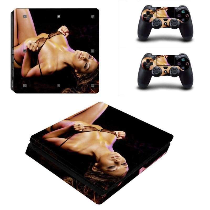 Sexy Girl PS4 Slim Skin Sticker Cover