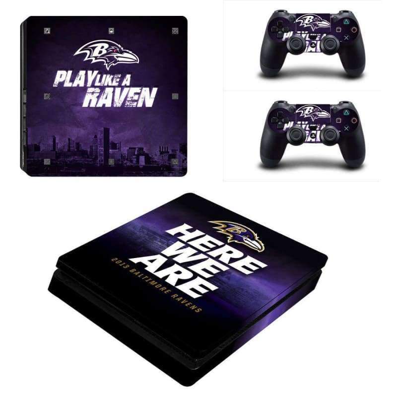 Baltimore Ravens PS4 Slim Skin Sticker Cover