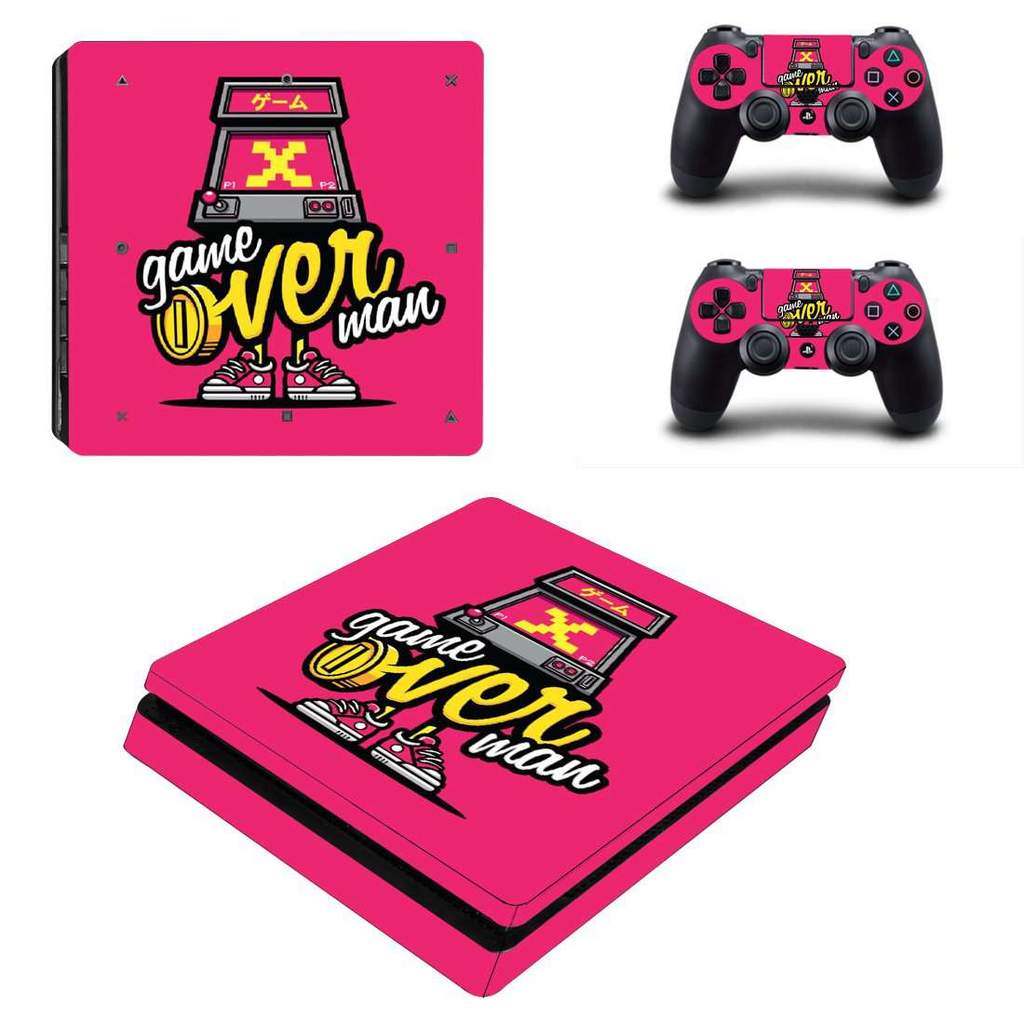 Game Over PS4 Slim Skin Sticker Decal