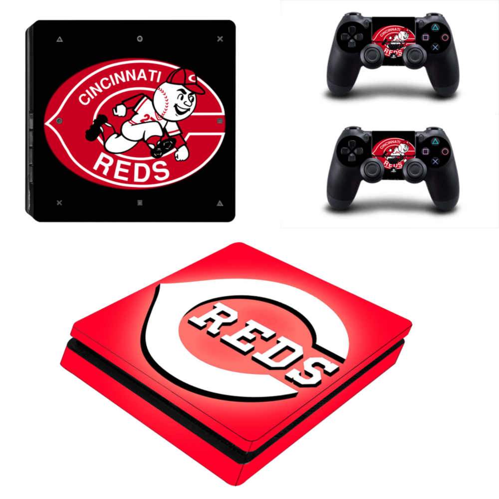 Cincinnati Reds PS4 Slim Skin Sticker Decal