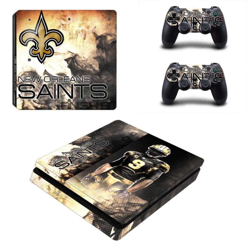 New Orleans Saints PS4 Slim Skin Sticker Decal