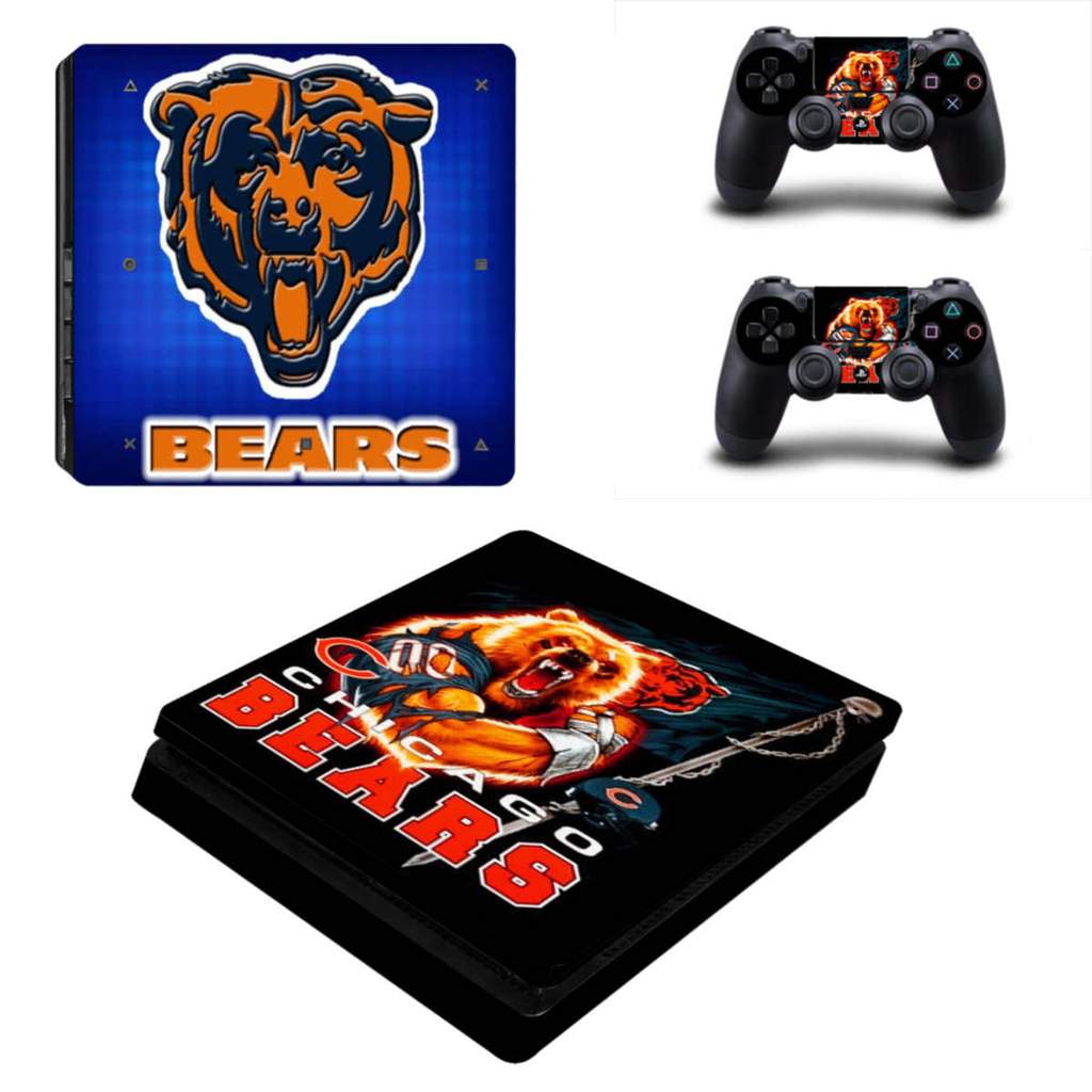 Chicago Bears PS4 Slim Skin Sticker Cover