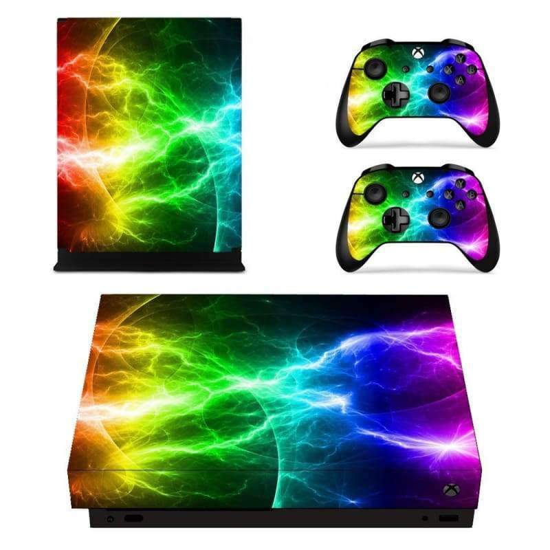 Xbox One X - Rainbow Color Vinyl Skin Sticker Decal - ConsoleSkins.co