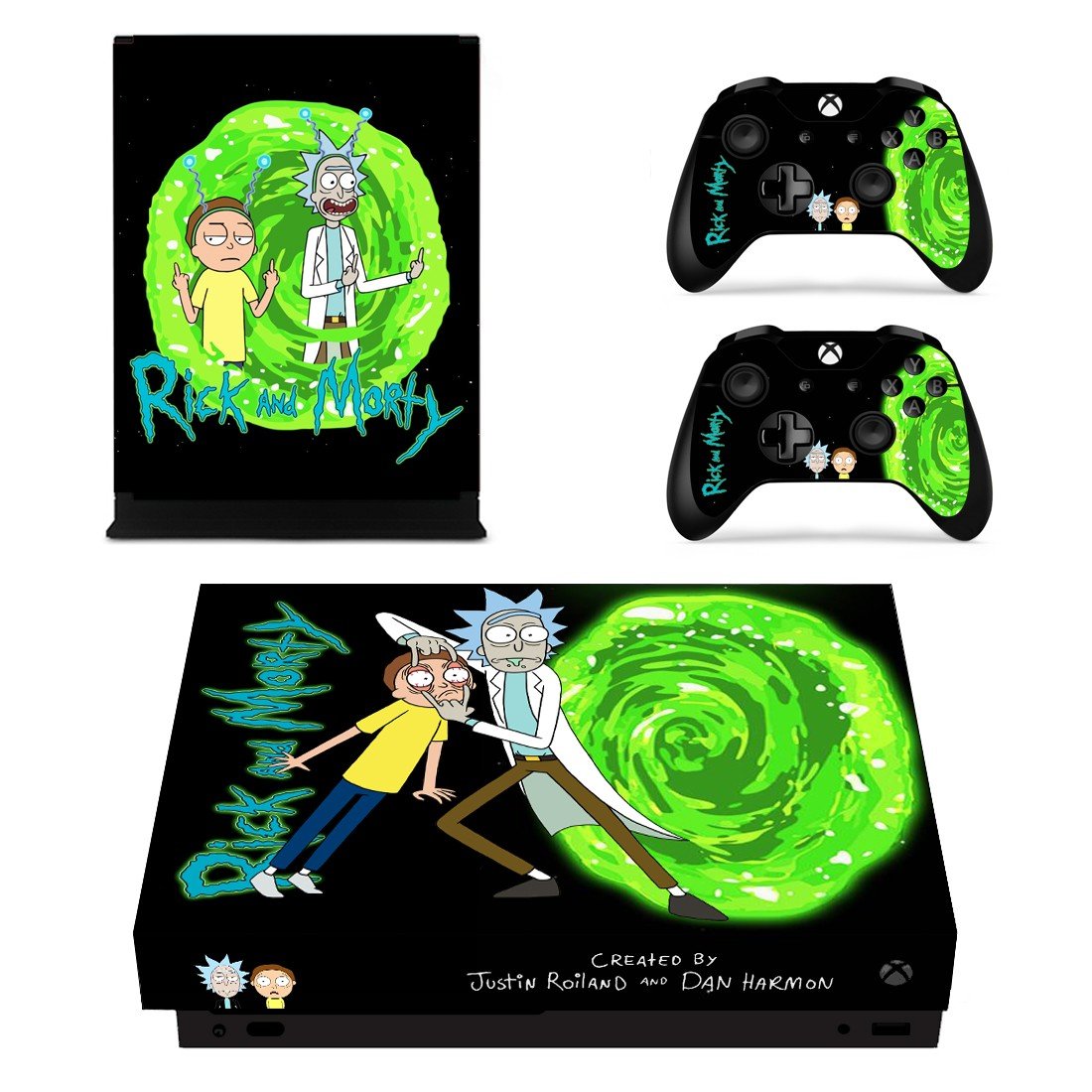 Controllers - Rick and Morty Skin Sticker Decal for Xbox One X