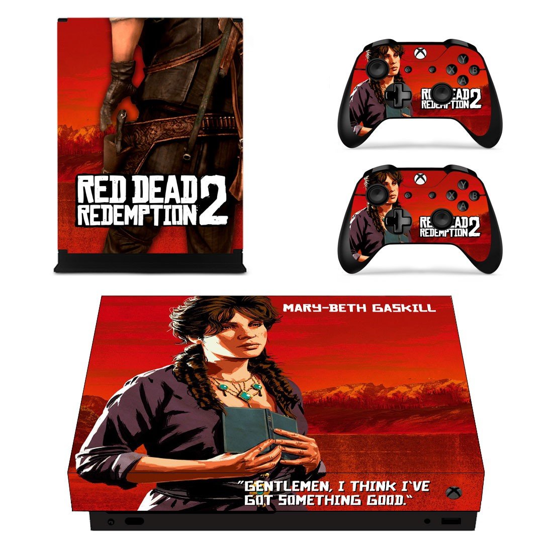 Controllers Skin Sticker - Red Dead Redemption 2 for Xbox One X