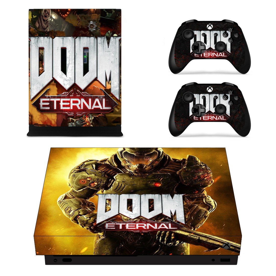 Doom Eternal Skin Sticker Decal for Xbox One X Controllers
