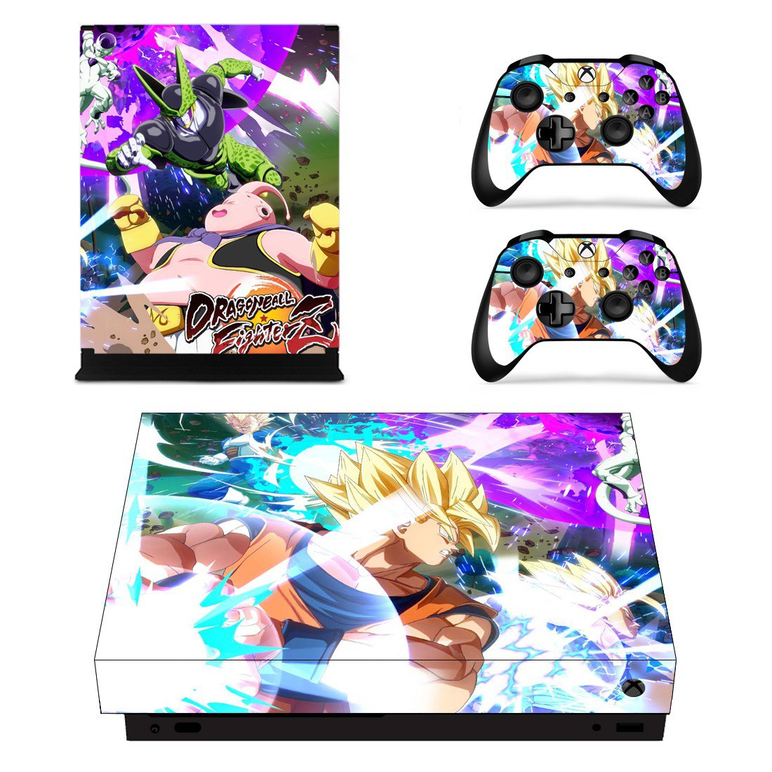 Dragon Ball FighterZ Decal Skin Sticker for Xbox One X and Controllers