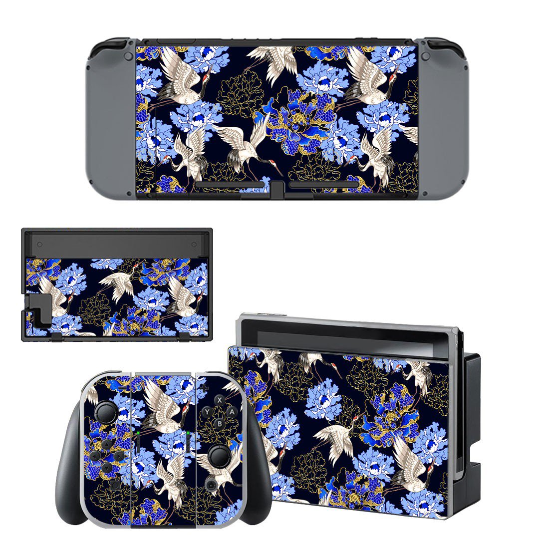 Floral Land Decal Skin Sticker for Nintendo Switch