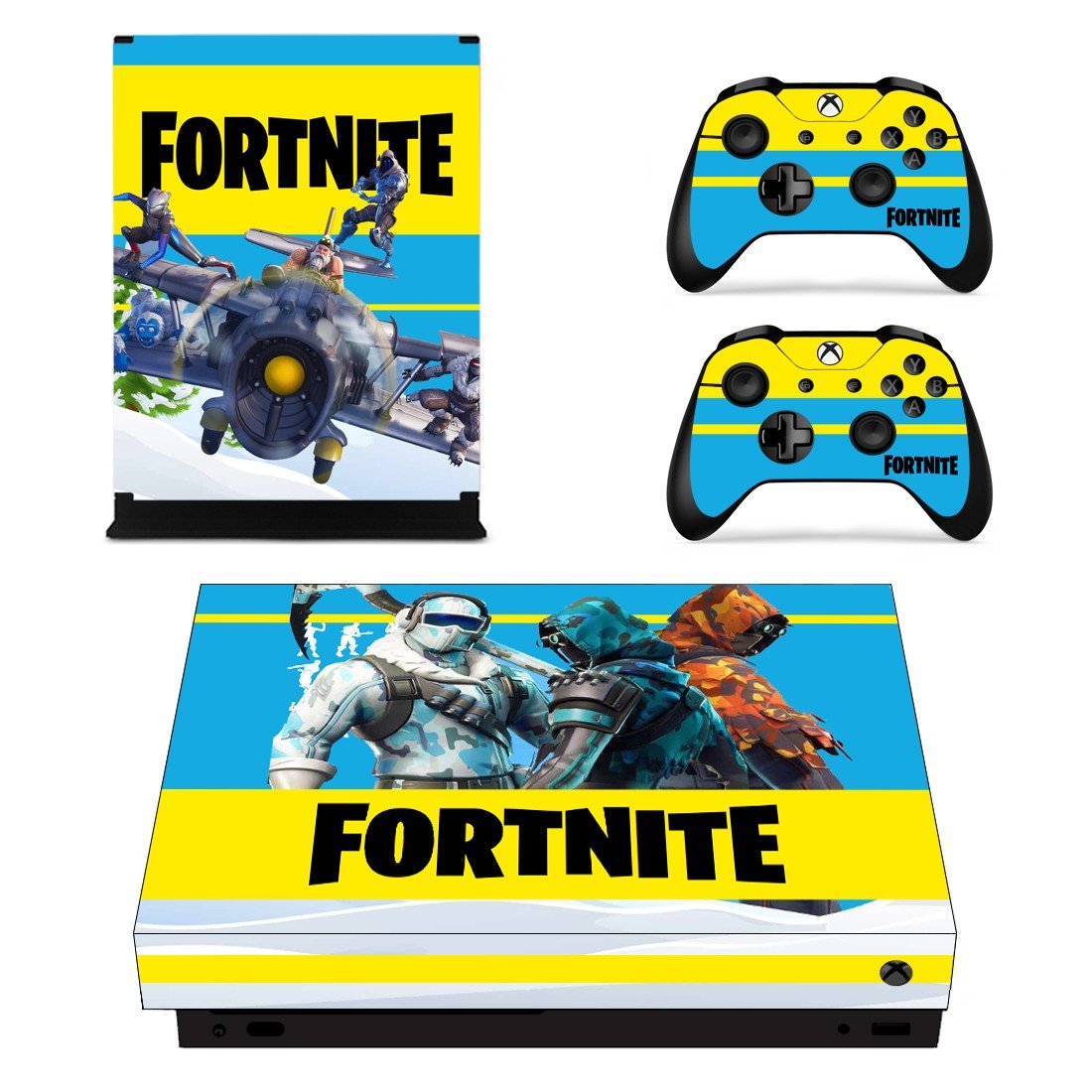 Fortnite Skin Sticker Decal for Xbox One X Design 17 - ConsoleSkins.co