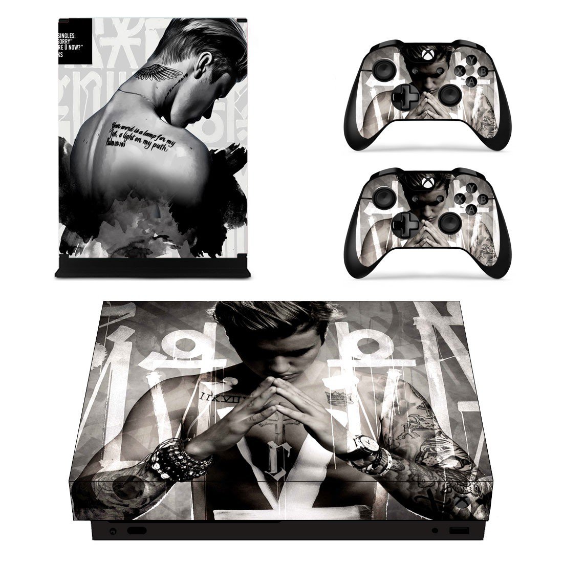 Justin Bieber Skin Sticker Decal for Xbox One X Controllers