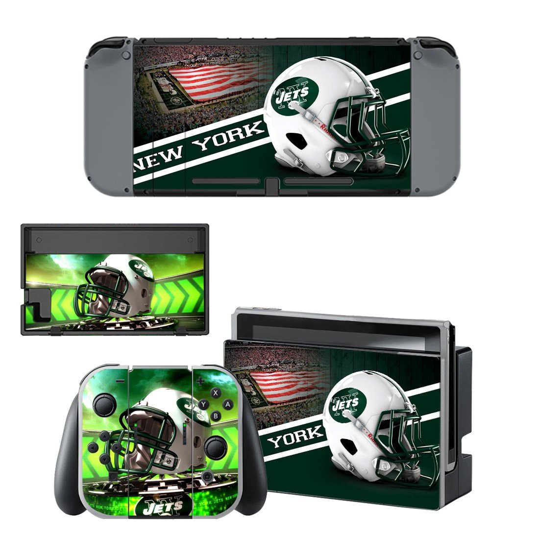 New York Jets Decal Skin Sticker For Nintendo Switch Consoleskins Co