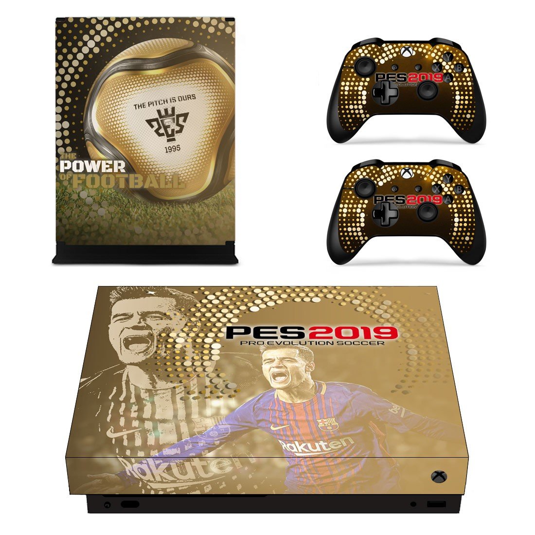 PES 2019 Skin Sticker Decal for Xbox One X Controllers