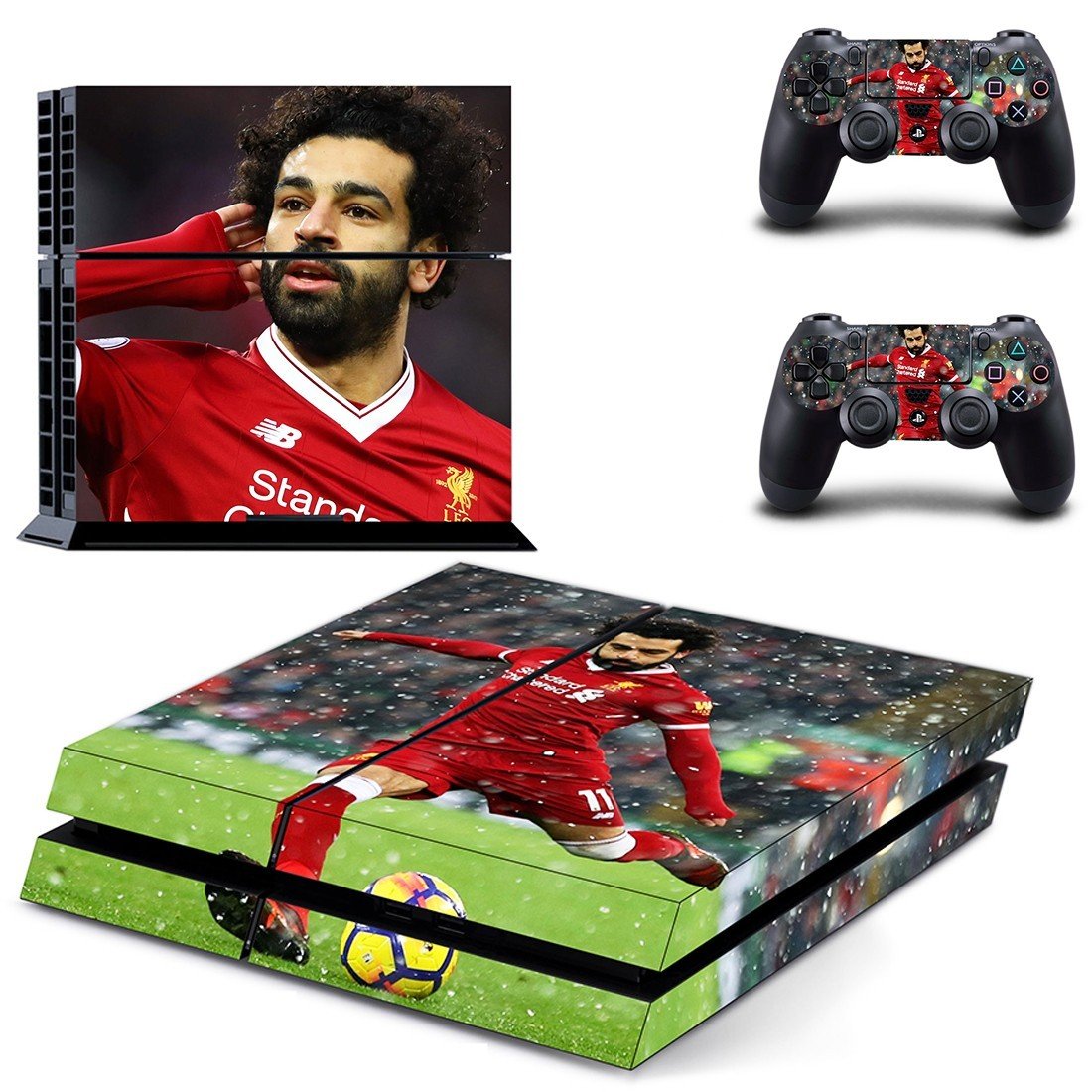 Anfield Mohamed Salah Sticker For PS4 Pro And Controllers