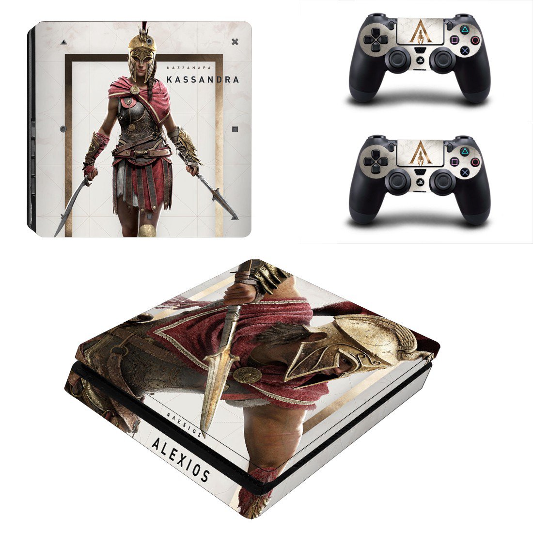 Assassins Creed Odyssey Sticker For PS4 Slim And Controllers Design 2