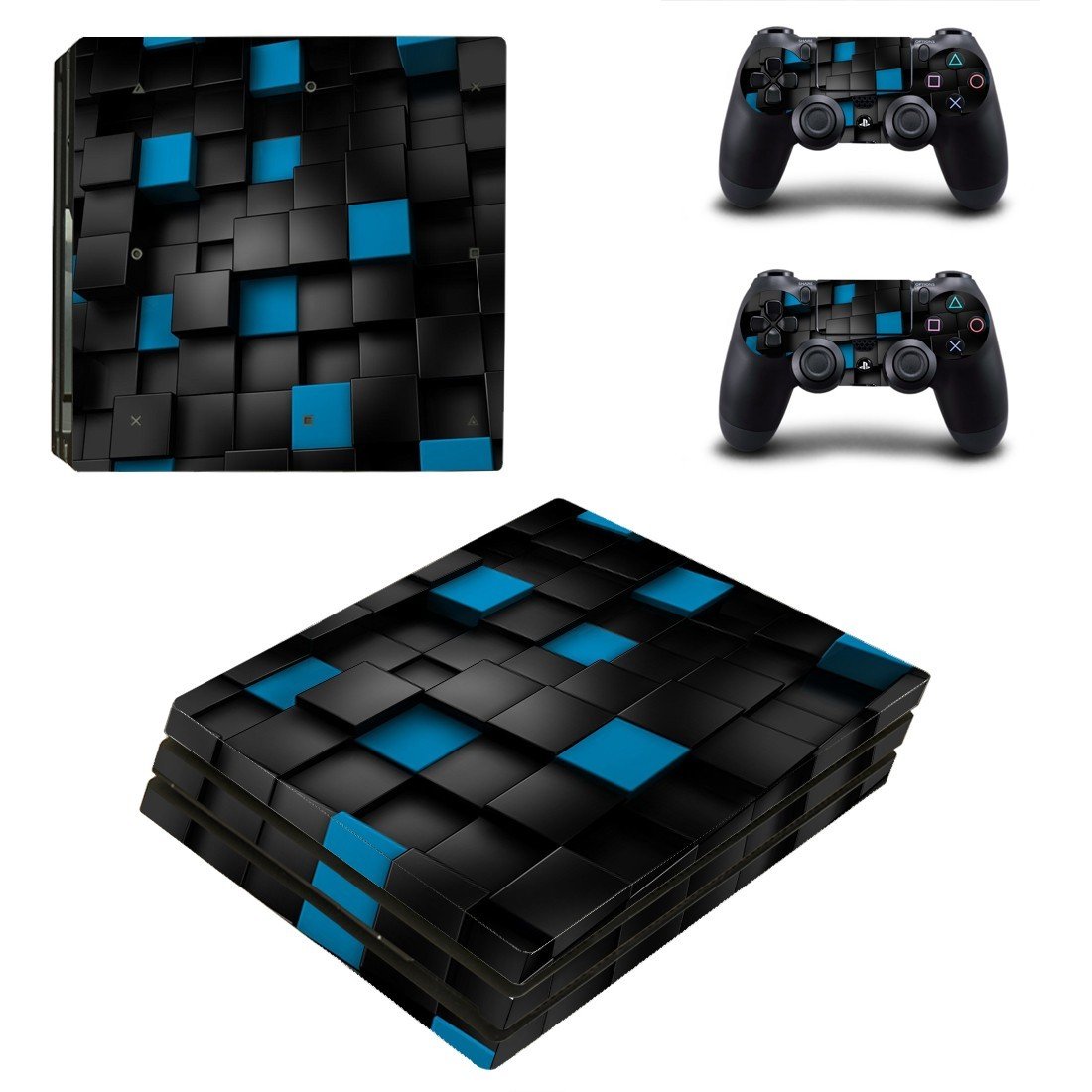 Black 3D Cover For PS4 Pro - ConsoleSkins.co