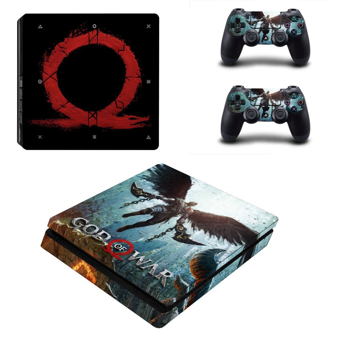 God Of War 4 Sticker For PS4 Slim And Controllers
