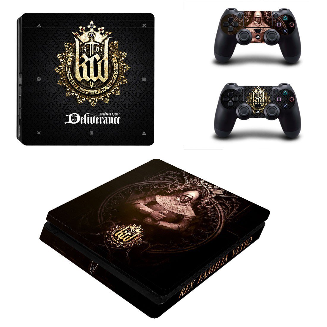 Kingdom Come Deliverance Sticker For PS4 Slim And Controllers