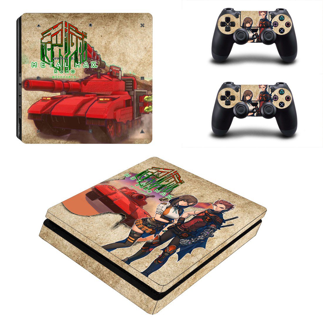 Metal Max Xeno Sticker For PS4 Slim And Controllers