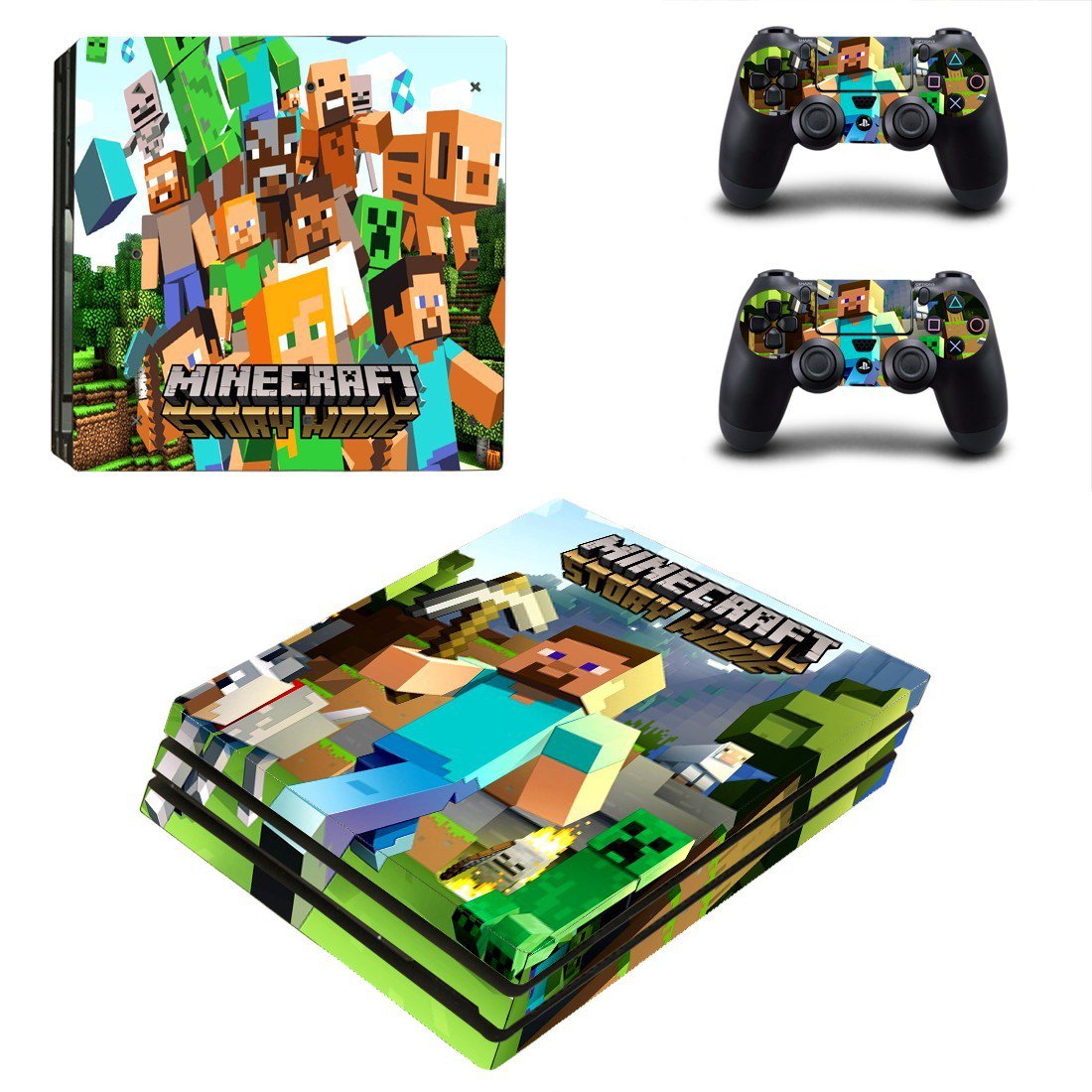 Minecraft For Ps4 Pro And Controllers Skin Sticker Consoleskins Co