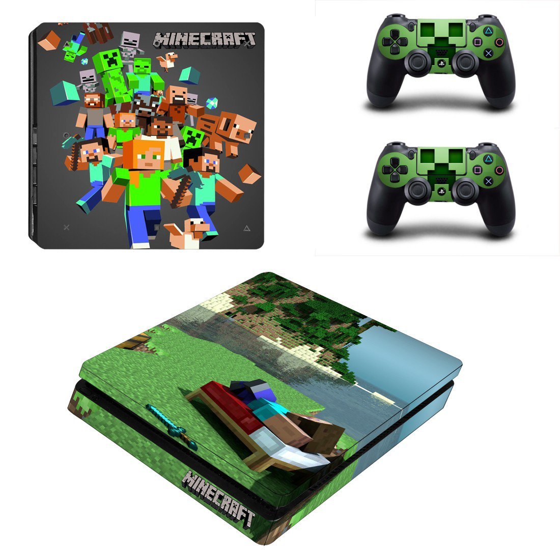 Turkey Handbook Glamor PS4 Slim And Controllers Skin Cover Minecraft - ConsoleSkins.co