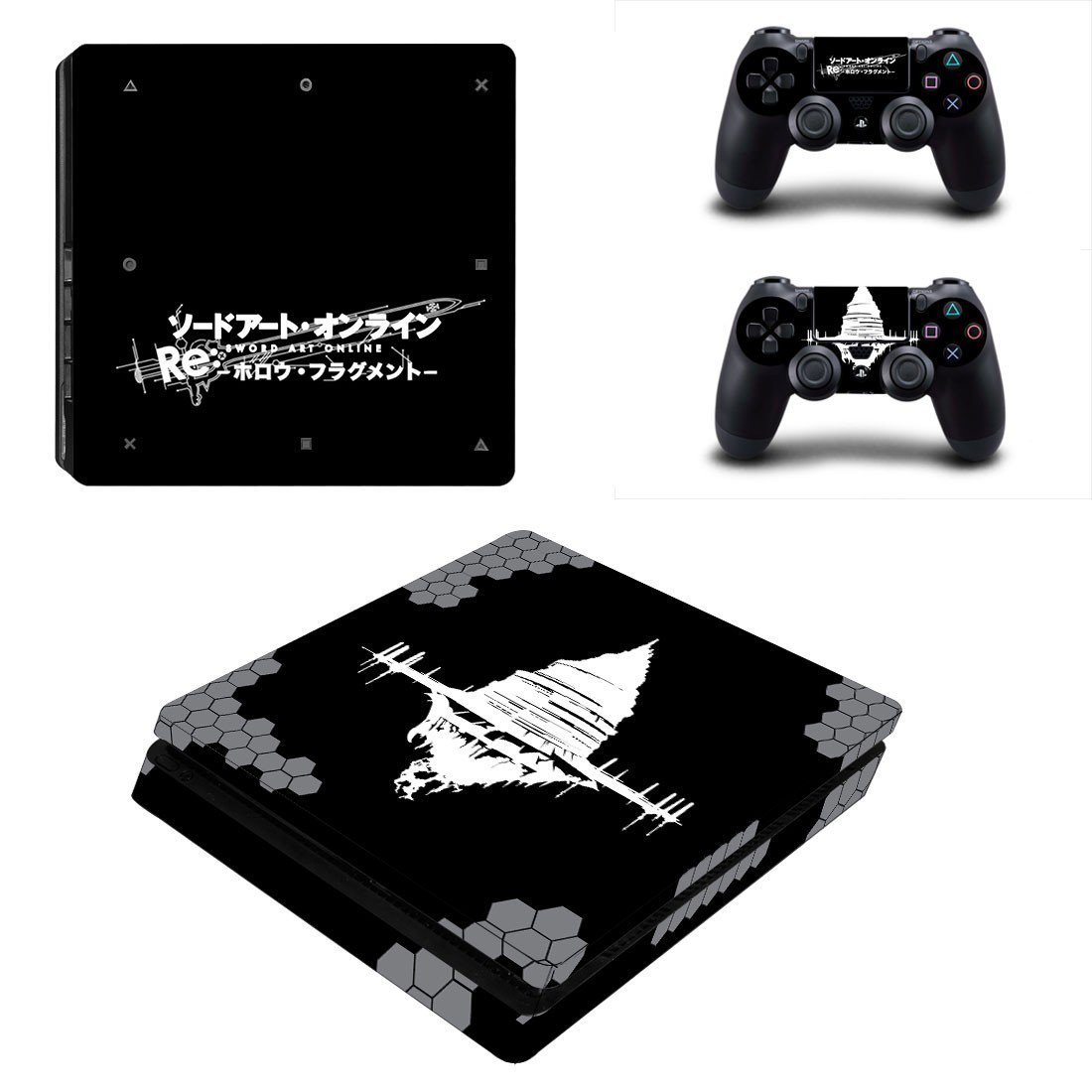 PS4 Slim And Controllers Skin Sticker -Sword Art Online