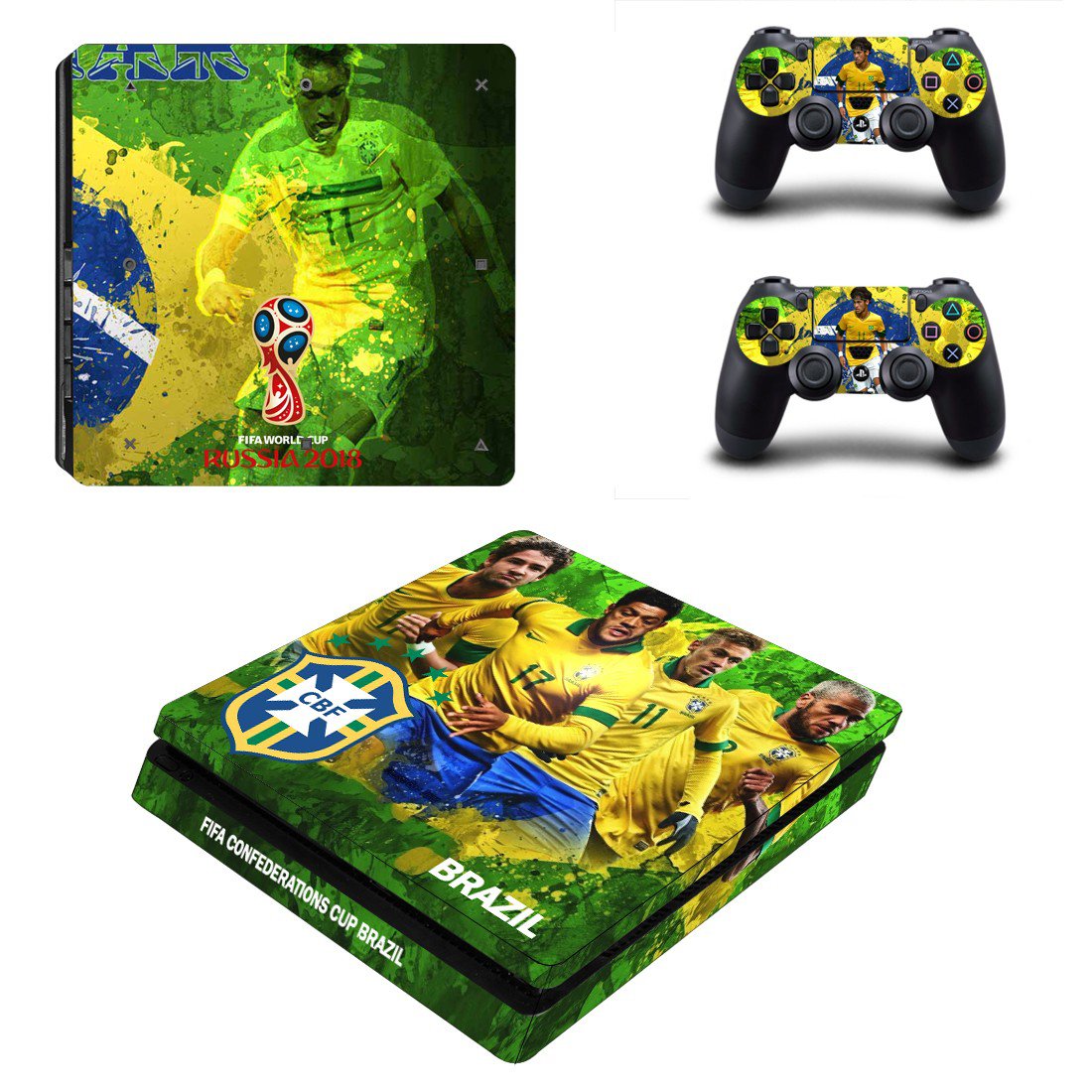 PS4 Slim Skin Cover - 2018 FIFA World Cup Brazil