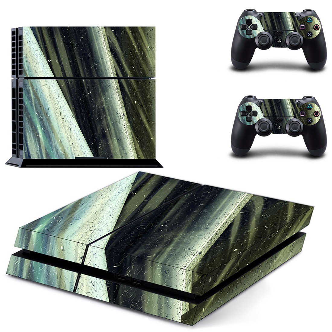 PlayStation 4 And Controllers Skin Cover Tech Sticker - ConsoleSkins.co