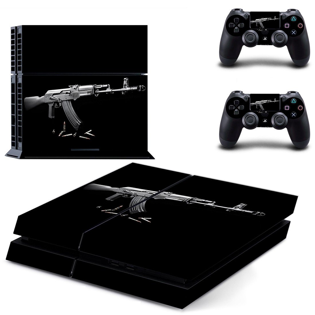 PlayStation 4 And Controllers Skin Sticker - AKM Gun