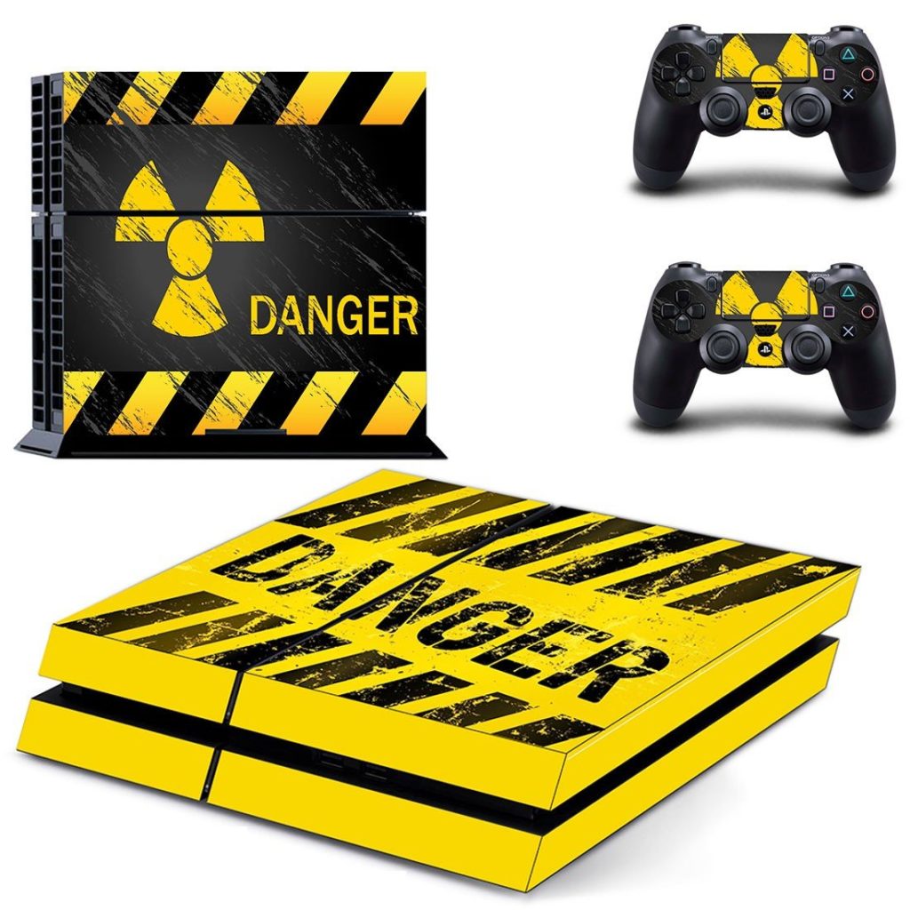 PlayStation 4 Skin Cover Radioactive Danger ConsoleSkins.co