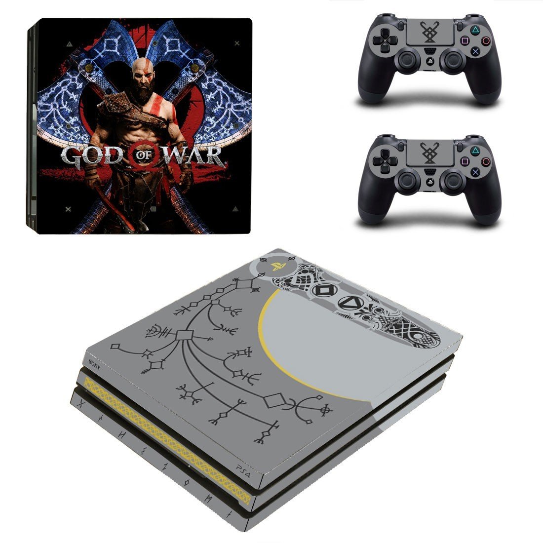 Skin Cover for PS4 Pro - God of War 4