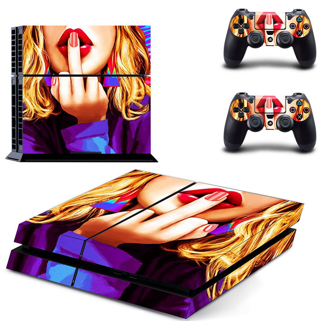 Skin Cover for PS4 Pro - Sexy Lady Design 3