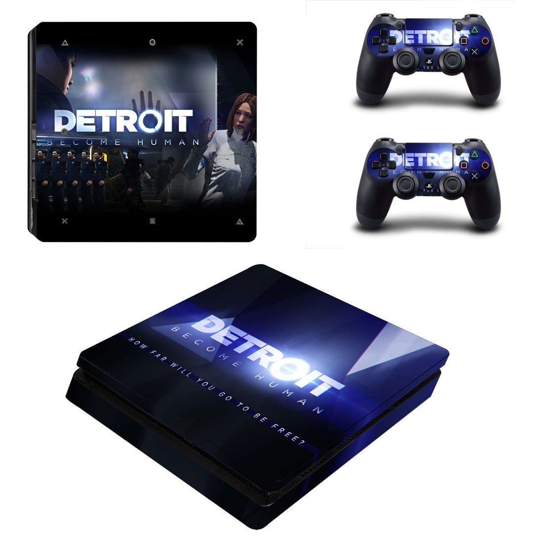 Skin Cover for PS4 Slim - Detroit Become Human