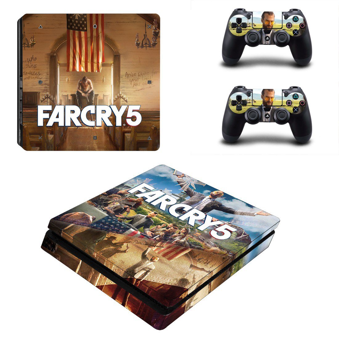 Skin Cover for PS4 Slim -Far Cry 5 Design 2