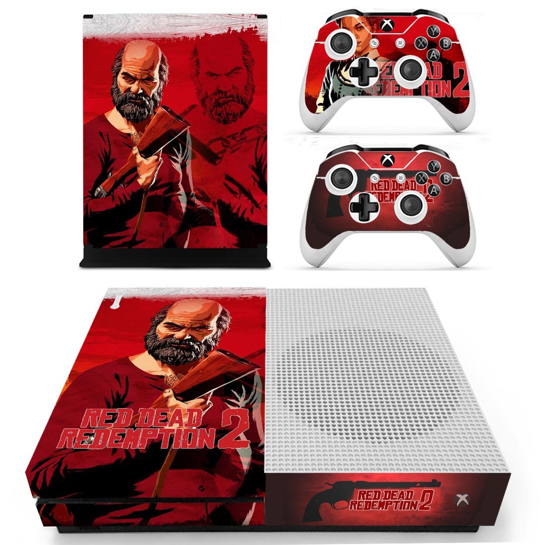 Skin Cover for Xbox One S - Red Dead Redemption 2 Deisgn 2