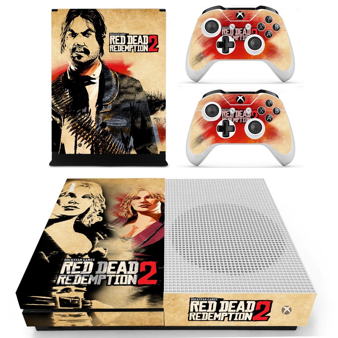 Skin Cover for Xbox One S - Red Dead Redemption 2 Design 3