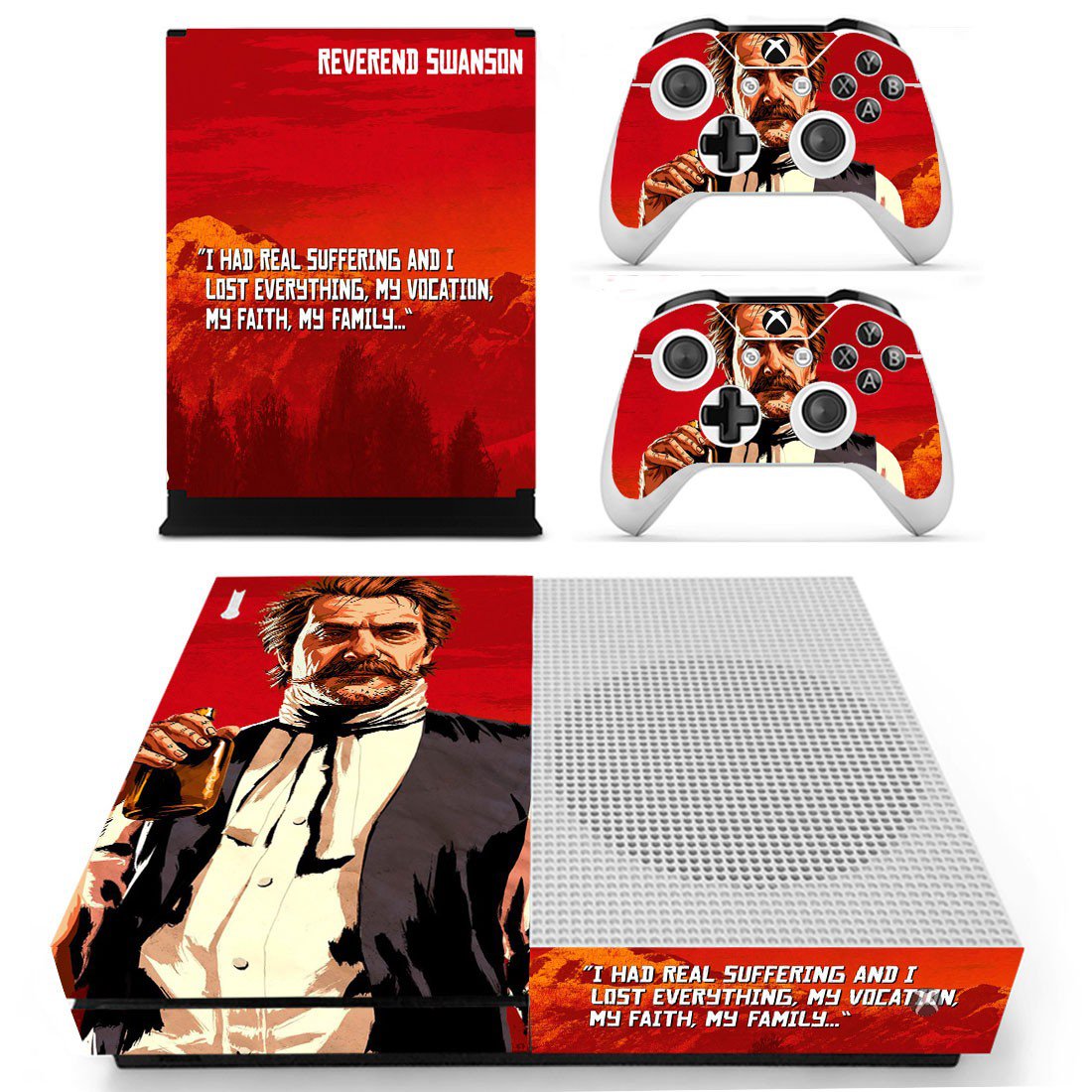 Skin Cover for Xbox One S - Red Dead Redemption 2 Design 6