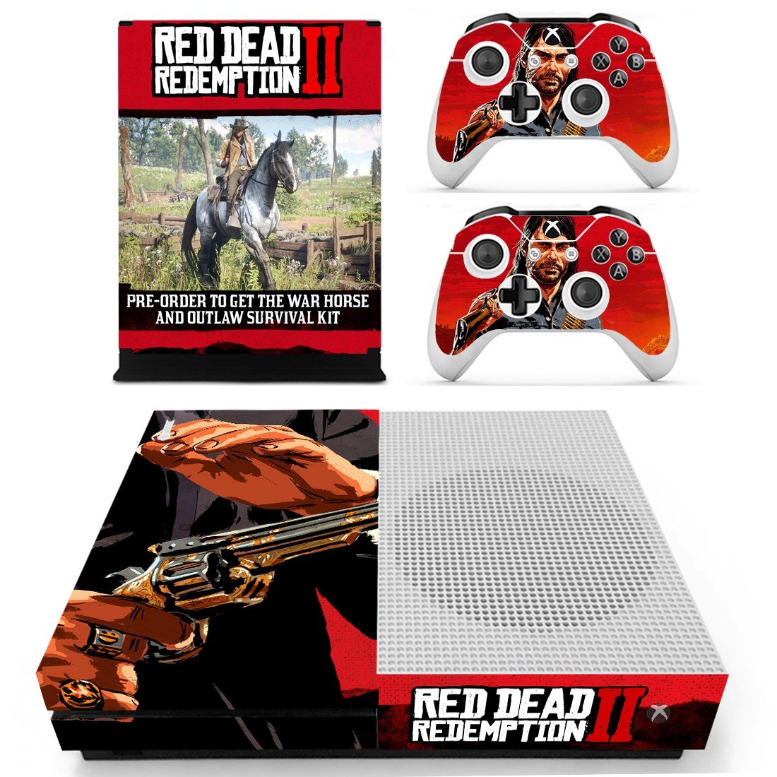 Skin Cover for Xbox One S - Red Dead Redemption 2 Design 7