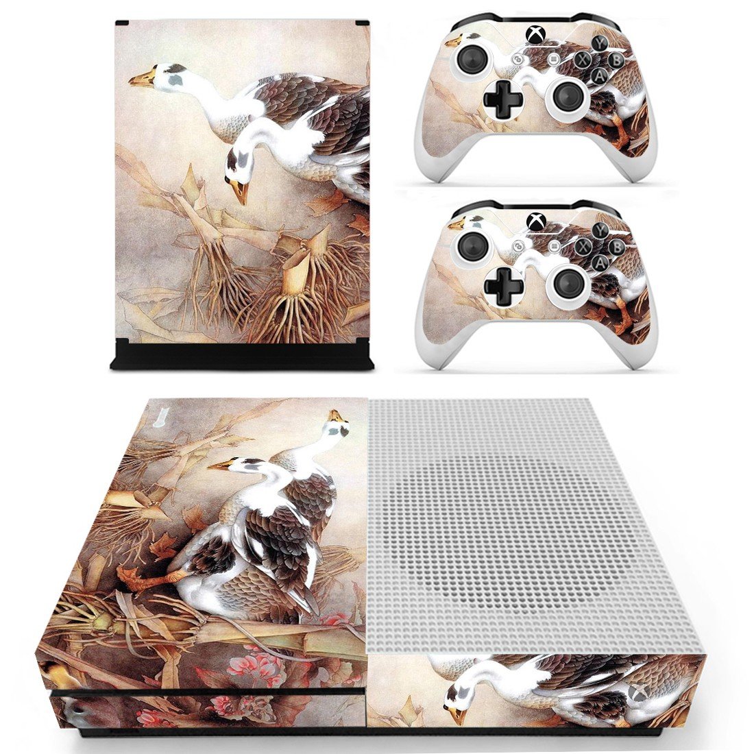 Swan Sticker Cover For Xbox One S
