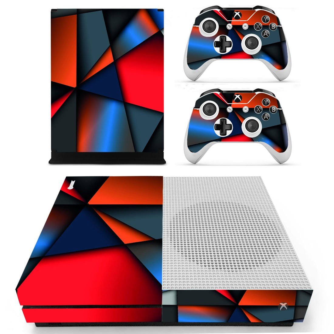 Xbox One S And Controllers Skin Cover Tech Design 9