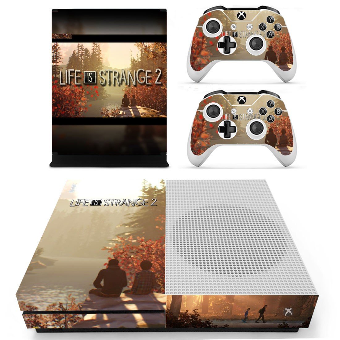 Xbox One S And Controllers Skin Sticker - Life Is Strange 2