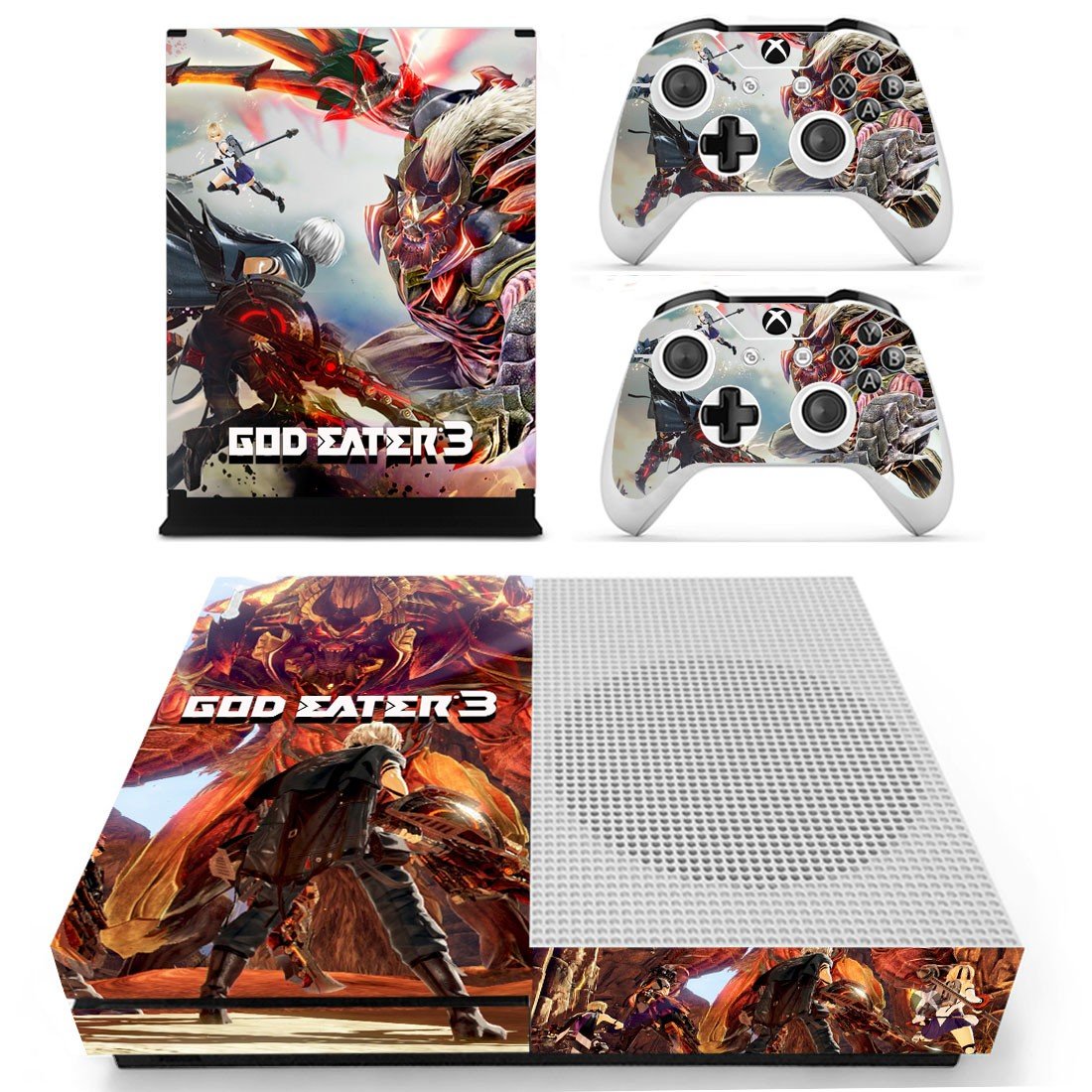 Xbox One S Skin Cover - God Eater 3 Design 1