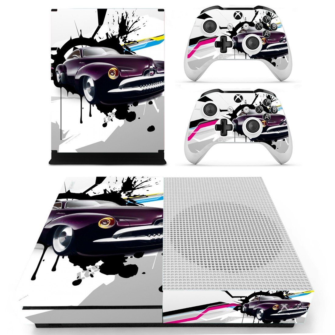 Abstract Car Cover For Xbox One S